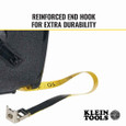 Klein Tools 946-100 Woven Fiberglass Tape with Case, 100-Foot