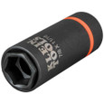 Klein Tools 66064 2-in-1 Impact Socket, 6-Point, 7/8 and 11/16-Inch