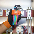 Klein Tools BLS18 Color Coded Hex Key Set, SAE and Metric, 18-Piece