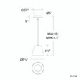 WAC Lighting 7.5" Chandra LED Mini Pendant PD-87208