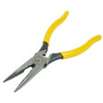 Klein Tools D203-8NCR Pliers, Needle Nose Side Cutters with Stripping and Crimping, 8-Inch