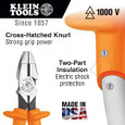 Klein Tools D2000-9NE-INS Insulated Lineman's Pliers, 9-Inch