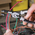 Klein Tools J215-8CR Hybrid Pliers with Crimper and Wire Stripper