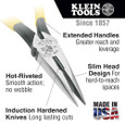 Klein Tools D203-6 Pliers, Needle Nose Side-Cutters, 6-Inch