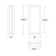 WAC Lighting 14" Axel LED Indoor and Outdoor Wall Light WS-W44014