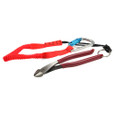 Klein Tools D248-9STT Ironworker's Diagonal Cutting Pliers, with Tether Ring, 9-Inch