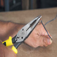 Klein Tools J207-8CR Pliers, All-Purpose Needle Nose Pliers with Crimper, 8.5-Inch