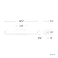 WAC Lighting 19" Styx LED 3-CCT Bathroom Vanity or Wall Light WS-41119