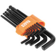 Klein Tools BLS12 L-Style Ball-End Hex Key Wrench Set, SAE, 12-Piece