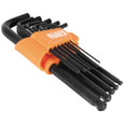 Klein Tools BLS12 L-Style Ball-End Hex Key Wrench Set, SAE, 12-Piece