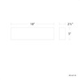 WAC Lighting 18" Museo LED Bathroom Vanity or Wall Light WS-65118