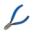 Klein Tools D257-4C Diagonal Cutting Pliers, Electronics, Tapered Nose, Spring, 4-Inch