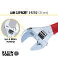 Klein Tools D507-10 Adjustable Wrench Extra Capacity, 10-Inch