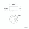 WAC Lighting 4.88" Peek LED Flush Mount