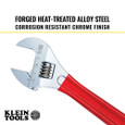 Klein Tools D507-12 Adjustable Wrench Extra Capacity, 12-Inch