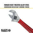Klein Tools D507-8 Adjustable Wrench, Extra Capacity 8-Inch