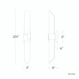 WAC Lighting 22.5" Fallon LED Bathroom Vanity or Wall Light