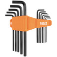 Klein Tools LS12 L-Style Long Hex Key Set, SAE, 12-Piece