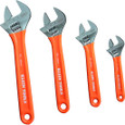 Klein Tools D5074 Extra-Capacity Adjustable Wrenches, 4-Piece
