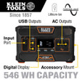 Klein Tools KTB5 Portable Power Station, 546 Wh