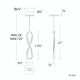 WAC Lighting 0.88" Marise LED Mini Pendant