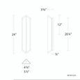 WAC Lighting 24" Corte LED Outdoor Wall Light