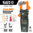 Klein Tools CL800 Digital Clamp Meter, AC Auto-Range TRMS, Low Impedance (LoZ), Auto Off
