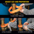 Klein Tools S12HB Grip-It™ Strap Wrench, 1-1/2 to 5-Inch, 12-Inch Handle