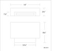 WAC Lighting 14" Maven LED Wall Sconce