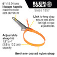 Klein Tools S6HB Grip-It™ Strap Wrench, 1-1/2 to 4-Inch, 6-Inch Handle