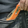 Klein Tools OFK000ORT KTO Resurgence Fishing Knife, Drop Point Blade, Orange Handle