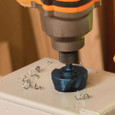 Klein Tools QRST15 Step Drill Bit, Quick Release, Double Spiral Flute, 7/8 to 1-3/8-Inch