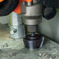 Klein Tools QRST15 Step Drill Bit, Quick Release, Double Spiral Flute, 7/8 to 1-3/8-Inch