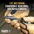 Klein Tools QRST3PC Premium All Purpose Quick Release Step Bit Kit, 3 Piece