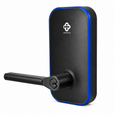CENTRIOS CEB100 Grade 1 Smart Bluetooth Cylindrical Lock – Augusta lever in Black Suede finish, front view