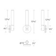 WAC Lighting 5.5" Clare LED Wall Sconce