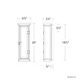 WAC Lighting 20" Eliot LED Indoor and Outdoor Wall Light WS-W37120