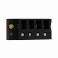 Bussmann 11675-4 Eaton series power terminal block, 250 Vac, 250 Vdc, 40A, Power terminal block, Four-pole, Screw (Line), 0.25 In Quick Connect (Load), SCCR: 10 kA