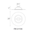 WAC Lighting 28" Elektron LED Semi-Flush Mount FM-21728