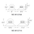 WAC Lighting 5.38" Sodor LED Indoor and Outdoor Wall Light WS-W15708