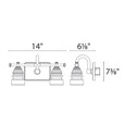 WAC Lighting 14" Rondelle LED Bathroom Vanity or Wall Light WS-42514