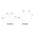 WAC Lighting 6.13" Block LED Indoor and Outdoor Wall Light WS-W61806