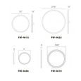WAC Lighting 15" Geos LED Round Flush Mount FM-4615