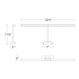 WAC Lighting 32.5" Reed LED Adjustable Picture Light PL-11033