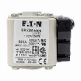 Bussmann 170M3471 Eaton series high speed square body fuse, 700V (UL), 690V (IEC), 500A, 200 kAIC, Other, Fuse, Class aR, Flush - 170M3471