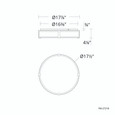 WAC Lighting 18" Constantine LED Flush Mount FM-27218