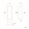 WAC Lighting 16" Argo LED Outdoor Wall Light WS-W39316