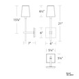 WAC Lighting 6" Seville LED Wall Sconce