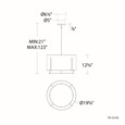 WAC Lighting 19.63" Strum LED Pendant