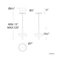 WAC Lighting 7" Pierce LED Mini Pendant